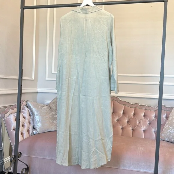 NWOT ZARA TUNIC LINEN DRESS SIZE S OVERSIZED - Picture 13 of 17